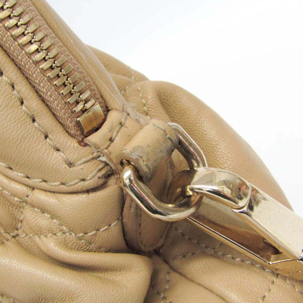 CHRISTIAN DIOR Cream Leather Shoulder Bag - Picture 10 of 16